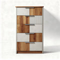 Commode en bois multicolore avec six tiroirs dimensions 80 x 40 x 120cm